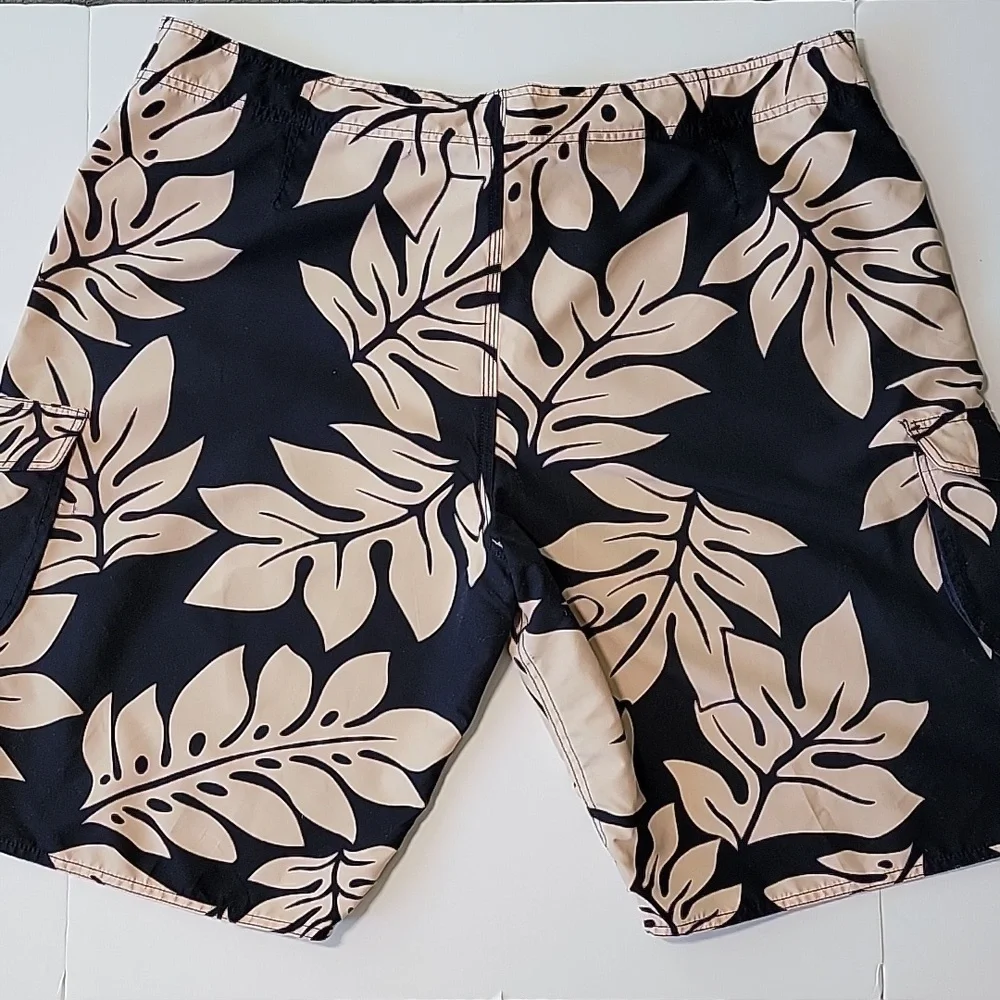 Hawaiian Performance Surf Wear Board Shorts Floral Flowers Swimsuit Trunks 42